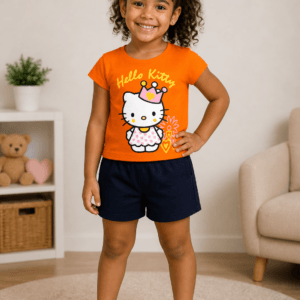 طقم بناتي صيفي Hello Kitty